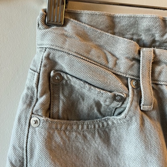 AGOLDE Criss Cross high-waist straight-leg jeans in light grey - 25 - Picture 6 of 15